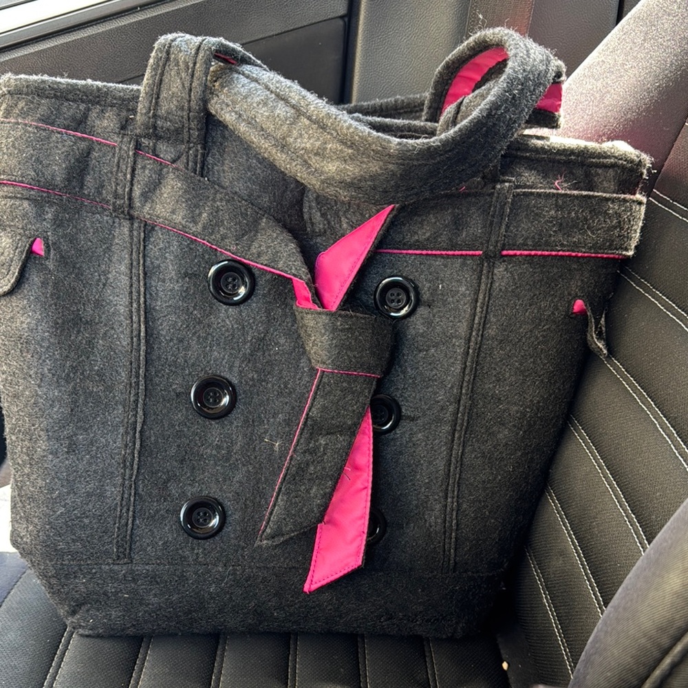 Overbrooke brand Gray and Pink Tote or Laptop CarrierNWOT